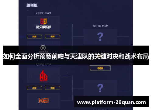 如何全面分析预赛前瞻与天津队的关键对决和战术布局